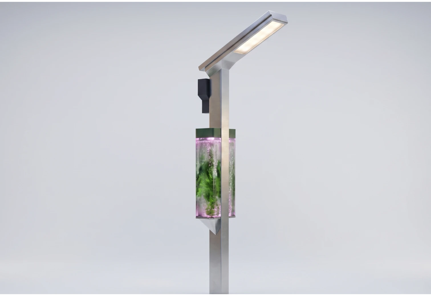 Greennex oxygen-producing street light ecosystem